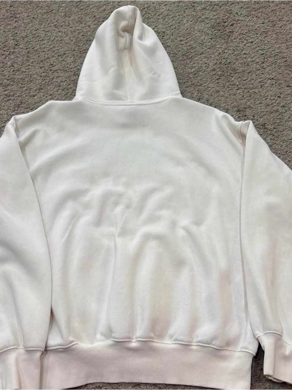 The North Face Off-White Pullover Hoodie. Men’s Size L. CALL-OUT. SMALL STAIN.